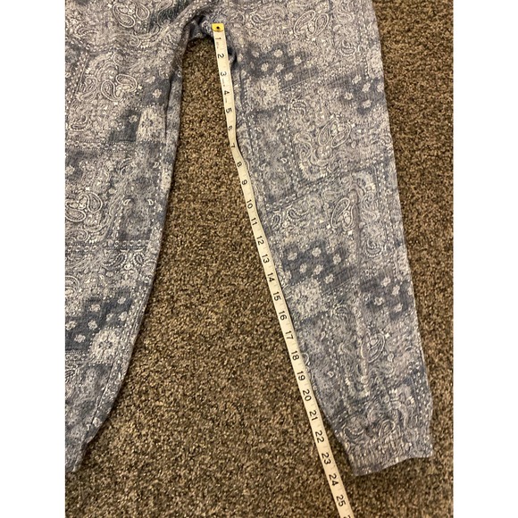 Treasure & Bond Navy Paisley Girl's Sweatpants - Size L - Picture 2 of 3